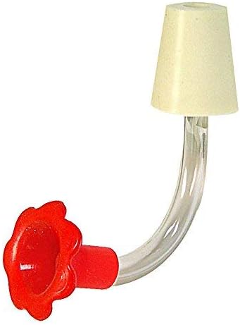 National Artcraft RED Plug-Style Flower Hummingbird Feeder Tubes - (3/Pk) | Replacement Feeder | Home Garden