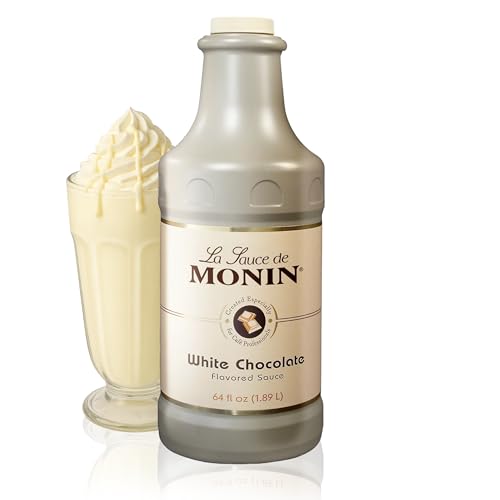 Monin - Sugar Free Dark Chocolate Sauce, Velvety and Rich, Great for Desserts, Coffee, and Snacks, Gluten-Free (64 Ounce)