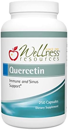 Wellness Resources Quercetin - Immune, Sinus and Allergy Support 1000mg per Serving - (100 caps/50 Servings) Vegan, Non-GMO