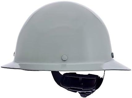 MSA Skullgard Full-Brim Hard Hat with Suspension - Non-Slotted Cap, Made of Phenolic Resin, Radiant Heat Loads up to 350F, Standard Size Hard Hat | Fas-Trac III Ratchet Suspension