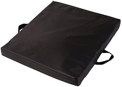 DMI Comfort Seat Cushion for Soft and Firm Support on Wheelchairs, Office Chairs, Dining Chairs and Stadium Seats, Standard Foam, 16 x 16 x 4, Black