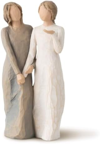 Willow Tree We are Three, Sculpted Hand-Painted Figure, Darker Skin | Cast from a Susan Lordi Original Carving, Celebrates Close Bonds, Meaningful Relationships, Thoughtful Keepsake Gift Idea