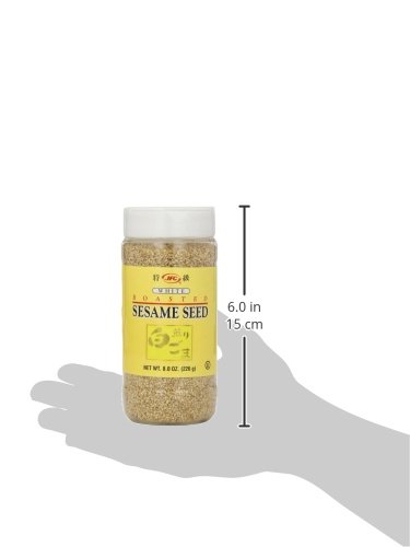 J-BASKET Sesame Seeds, White, 8-Ounce (Pack of 4)