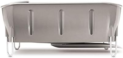 simplehuman Compact Dish Rack, White Plastic