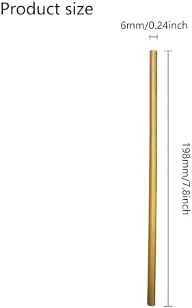 GDMINLO 100 Pack Kraft Paper Straws Biodegradable co-Friendly Drinking Bulk for Party Supplies, Bridal/Baby Shower, Birthday, Mixed Drinks, Weddings