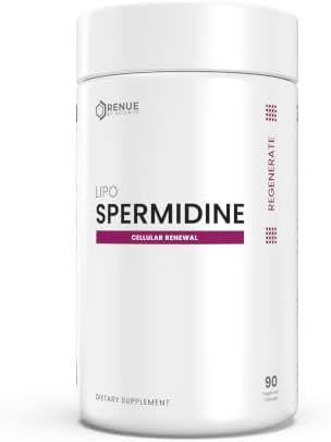 Renue By Science Spermidine Supplements | Liposomal Spermidine Supplements for Women and Men | 90 Capsules - 8mg Spermidine per Serving | Non-GMO &