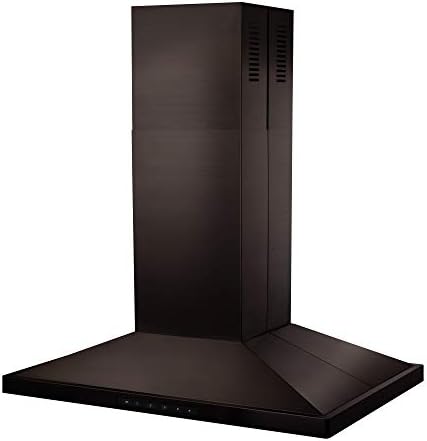 ZLINE 48" Convertible Vent Island Mount Range Hood in Black Stainless Steel (BSGL2iN-48)