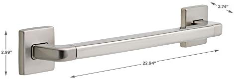 DELTA FAUCET 41918-SS Angular Modern Grab Bar, 18-Inch, Stainless, Brilliance Stainless Steel