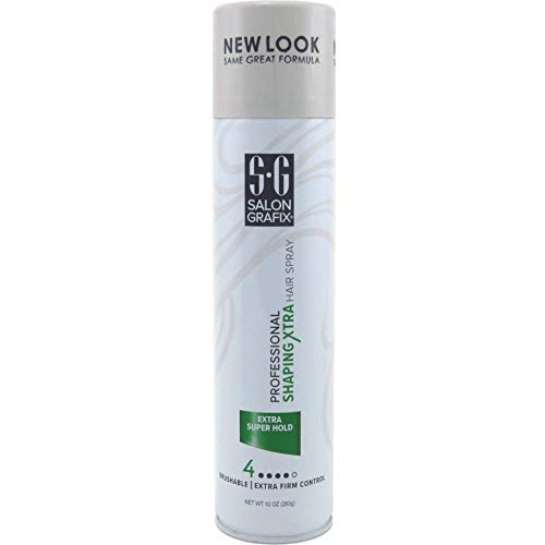 Salon Grafix Shaping Hair Spray - Brushable and Freshly Scented Hairspray for Women and Men - Professional Quality Result - Extra Super Hold - 2 pc