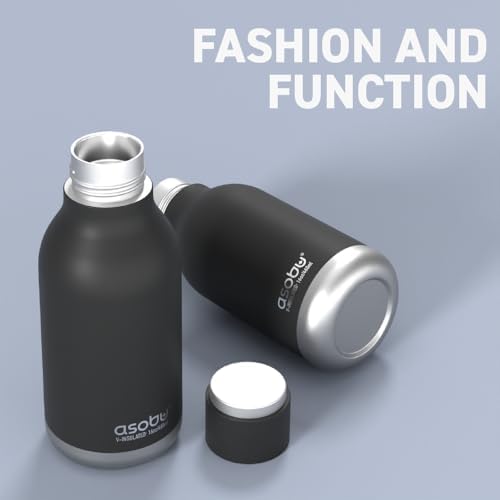 Urban Insulated and Double Walled Stainless Steel Bottle 16 Ounce by Asobu (Pastel Blue)
