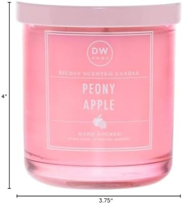 DW Home Single Wick Peony Apple Scented Candle