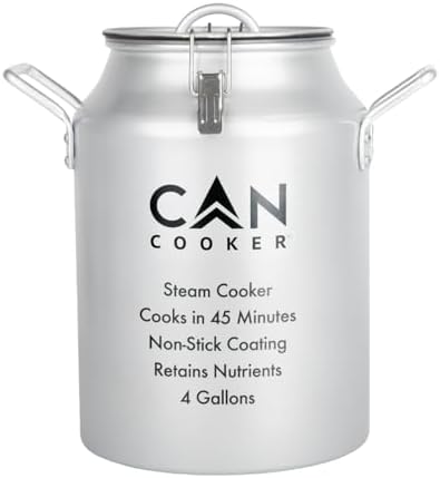 CanCooker Junior Convection Steam Cooker | 2 Gallon | Feeds Up to 10 People | Includes Lid Travel Bag & Recipe Book | Non Stick Coating