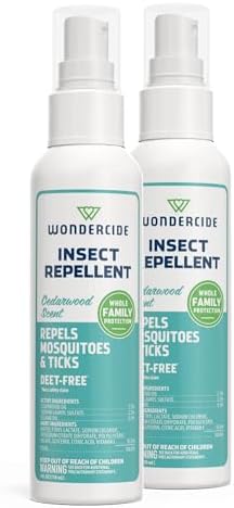 Wondercide - Mosquito, Tick, and Insect Repellent with Natural Essential Oils - DEET-Free Bug Spray and Killer - Safe for Family - Cedarwood 2-Pack of 4 oz Bottle | With Natural Essential Oils - DEET-Free Bug Spray and Killer - Safe for Family