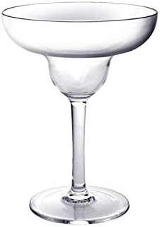 Tiger Chef Unbreakable Stemmed Margarita Glasses - Shatter-Proof Tumblers - Reusable Dishwasher Safe Party Cups Drinkware (6 Pack, Margarita 9 Oz)