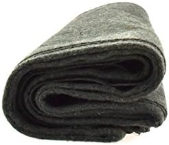 SE 51"x 80" Multipurpose Gray Wool Blanket - 50% Wool, Lightweight 2 lb, Zippered Bag Included - Ideal for Camping, Hiking, Emergency Survival