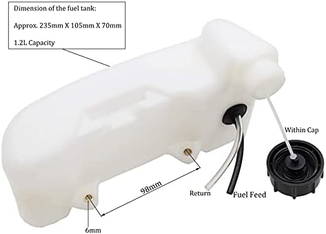 43cc 47cc 49cc 52cc 55cc Engine Motor Gas Fuel Petrol Tank Mini Scooter Auger Gas Powered Drill Pocket Quad Bike Garden Multi Tool Engines (40-5)