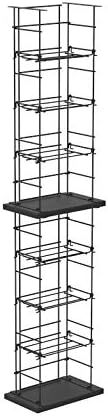 FixtureDisplays CD Tower Media Rack DVD Organizer Video Game Blu Ray Storage Holds 176 Single CDs 18469