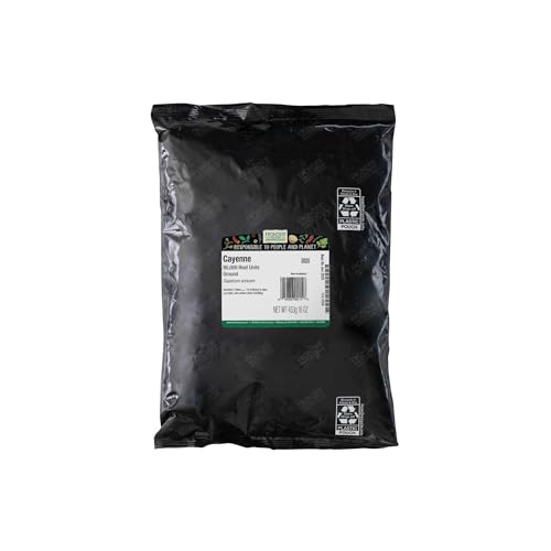 Frontier Co-op Ground Cayenne Chili Pepper 90, 000 Hu, 1-Pound Bulk, Turn Up The Heat & Color in Your Ethnic Recipes