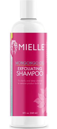 Mielle Organics Mongongo Oil Exfoliating Hair Shampoo - Sulfate-Free Shampoo & Scalp Exfoliator to Remove Dirt