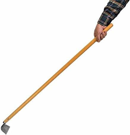 Garden Hoe Long Handle 43" Heavy Duty Japanese Stainless Steel, Made in JAPAN, Draw Hoe Weeding Tool, Stand Up Weeder Hand Tool
