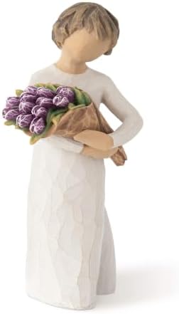 Willow Tree Happiness, Sculpted Hand-Painted Figure | Cast from a Susan Lordi Original Carving, Meaningful Keepsake Gift for Loved Ones, Display on Shelf, Table or Mantel