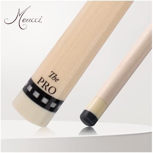 Meucci Pool Cue-Recession Buster 5-Pool Stick with Curly Maple Forearm-High Impact Cue Tips-Coated Irish Linen Wrap-19 Oz Low Deflection Pool Cue