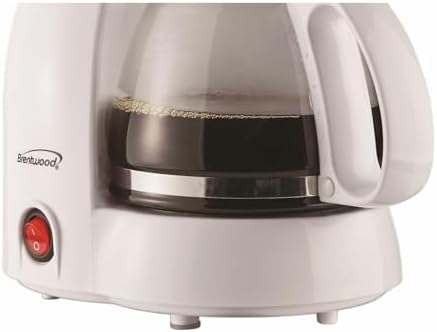 Brentwood Appliances TS-213W 4 Cup Coffee Maker, White