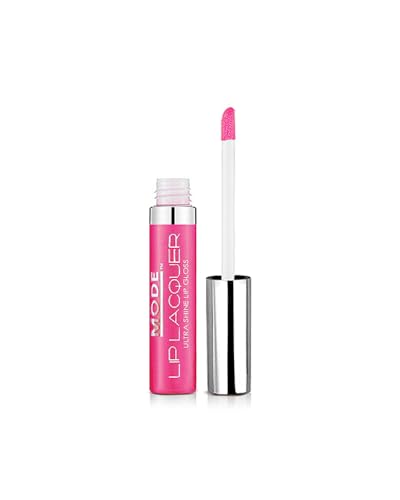 MODE Frosty Cotton Candy Pearly Pink Lip Lacquer Ultra Shine Lip Gloss IT'S A SIN Long Lasting Hydrating Creamy Color, Natural Moisturizing Skincare Fruit Oils, Cruelty Free, Vegan