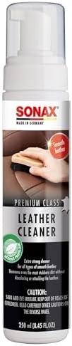 SONAX Premium Class Leather Cleaner | Powerful Foaming Formula for Deep Cleaning Smooth & Perforated Leather | Removes Stubborn Dirt