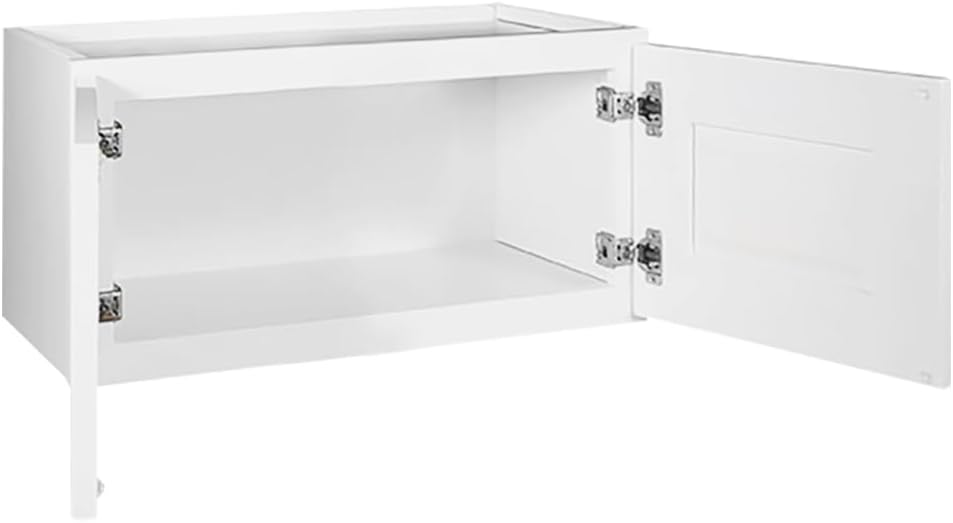 Design House Brookings Kitchen Bridge Wall Cabinet, 30", White | Wall Mount, Contemporary/Modern, Wood, Kitchen, 561639