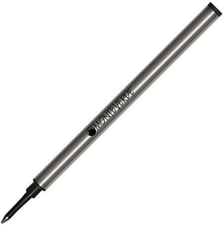 Monteverde Rollerball Refill to Fit Most Capped RB, Broad, Black, 2 Pack | Rollerball refill delivers fluid ink flow, bold lines