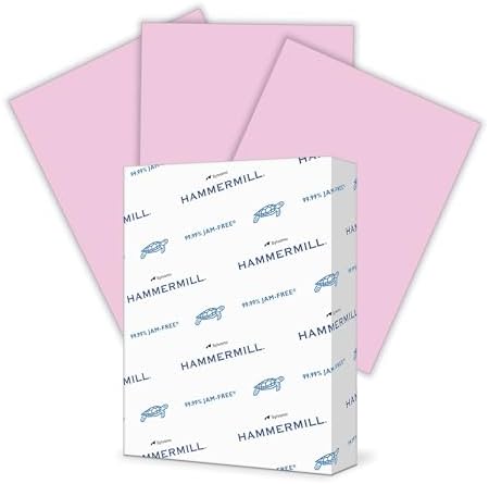 Hammermill 102269 Recycled Colored Paper, 20lb, 8 1/2 x 11, Lilac, 500 Sheets/Ream