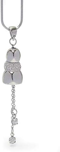 Fashion Jewelry ~ Crystal and Metal Bead Drop Long Pendant Necklace for Women Casual