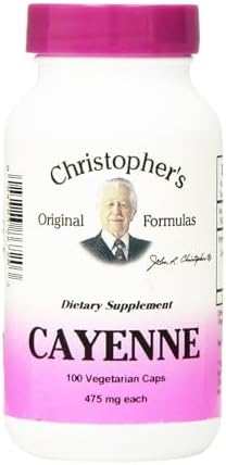 Christopher's Original Formulas Cayenne Formula, Natural Herbal Supplement, 100 Caps