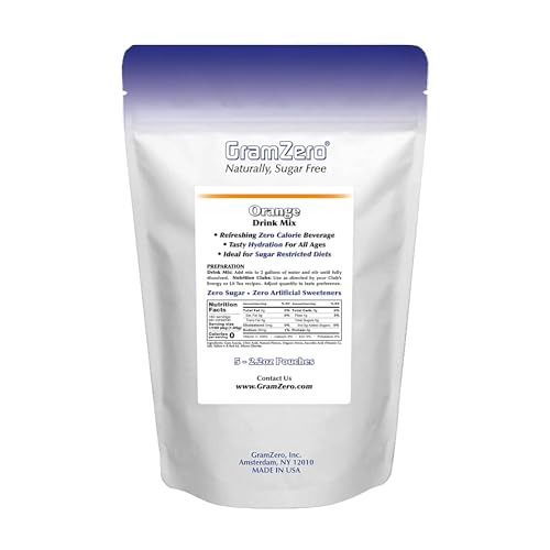 GramZero Grape Sugar Free Drink Mix Sports Pack, Great For Nutrition Club Loaded Teas, Zero Calorie, Stevia Sweetened