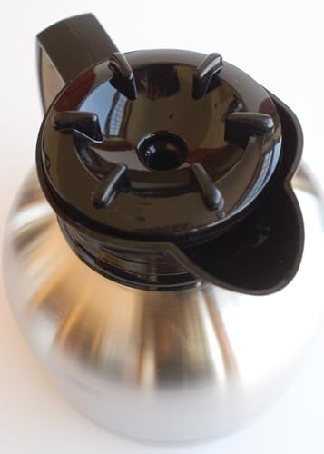 Service Ideas Brew N' Pour Carafe, Dial/Timer Lid, 64.2oz, Vacuum Insulated