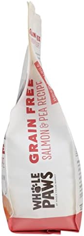 Whole Paws, Grain-Free Dry Cat Food, Salmon & Pea Recipe, Enhanced with Fiber & Prebiotics, Indoor Formula, 3.5 lb