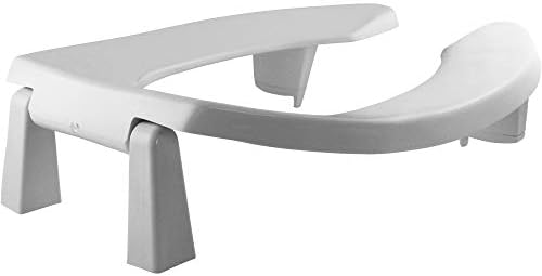 BEMIS 2L2155T 000 Medic-Aid 2" Lift Raised Open Front Plastic Toilet Seat, ELONGATED, Long Lasting Solid Plastic, White