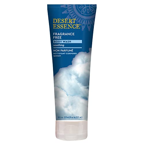 Desert Essence Fragrance Free Body Wash for Sensitive Skin, 8 fl oz | Washes away daily buildup while helping preserve a calm, soft and comfortably conditioned feel.