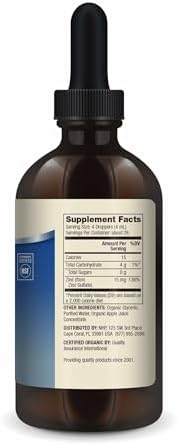 Dr. Mercola Zinc Liquid Drops, 15 mg, 3.88 fl oz (28 Servings)