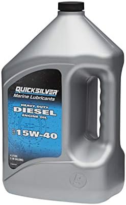 Quicksilver 15W-40 4-Stroke Heavy Duty Diesel Engine Oil, 4 Liters