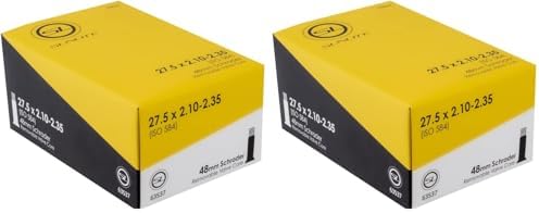 Sunlite Schrader Valve Bicycle Tubes, 27.5 x 2.10-2.35" / 48mm Valve