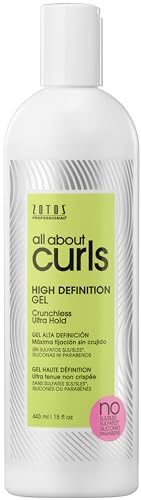 ALL ABOUT CURLS High Definition Gel | For Curly Hair Styling | Alcohol-Free | Moisturize, Define & Enhance Texture | Reduce Frizz & Boost Shine | Crunchless Ultra Hold | Vegan, Sulfate & Paraben Free