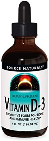 Source Naturals Vitamin D-3 Liquid Drops 2000 iu Supports Bone & Immune Health - 4 Fluid oz | Bioactive Form For Bone And Immune Health*