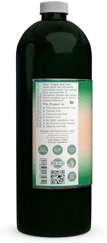 Silver Tongue Oral Care - All Natural Colloidal Silver Mouthwash, 16 oz.
