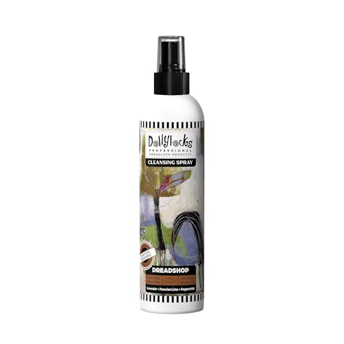 Dollylocks Cleansing Rinse-free Shampoo Spray | Removes Build-up + Moisturizes | Plant-Based Residue-free Vegan | Locs, Braids, Hair Extensions