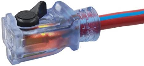 Prime KCPL507825 12/3 SJTW Locking Cord, Red and Blue, 25-Feet