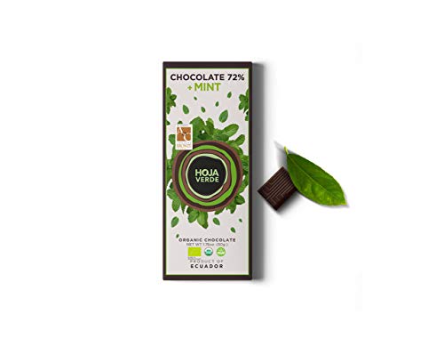 Hoja Verde Dark Chocolate Sugar, Dairy Free Bars, Keto Friendly, Certified Organic | Vegan, Natural, Non-GMO and Gluten Free (100% Pure)