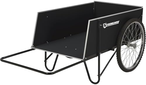 Strongway Garden Cart - 400-lb. Capacity, 14 Cu. Ft. 48in.L x 29in.W