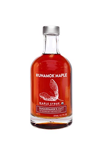Runamok Maple Syrup Organic Sugarmaker's Cut - Grade A Vermont Maple Syrup, Amber Color, Rich Taste | Pure Maple Syrup & 100% Natural | Classic Breakfast & Pancake Syrup | 25.36 Fl Oz (750mL)